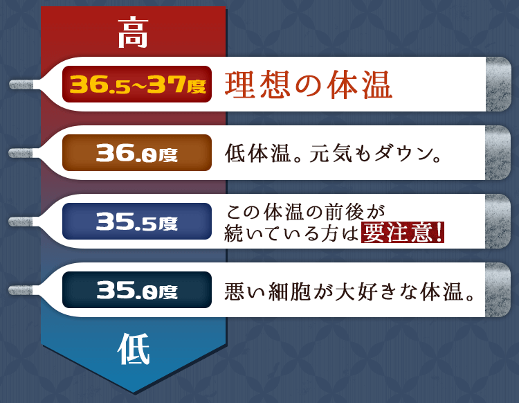 36.5～37度が理想の体温